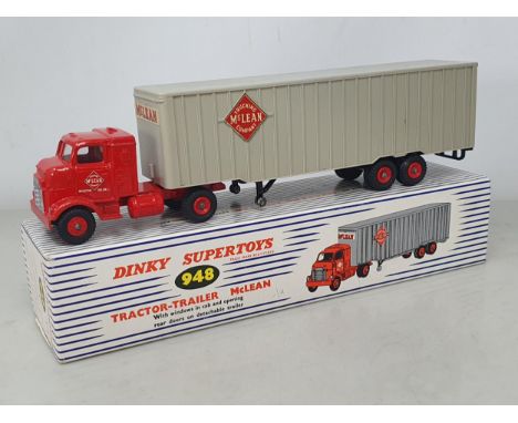 A boxed Dinky Supertoys No.948 Tractor-Trailer McLean, Nr M-M, box Nr perfect 