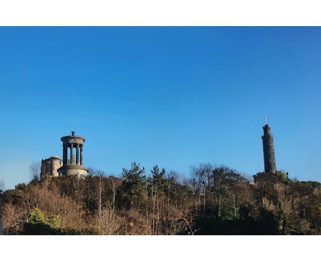 PANORAMIC VIEW LOOKING TOWARDS CALTON HILL giclee print on canvas 102cm x 153cm Unframed