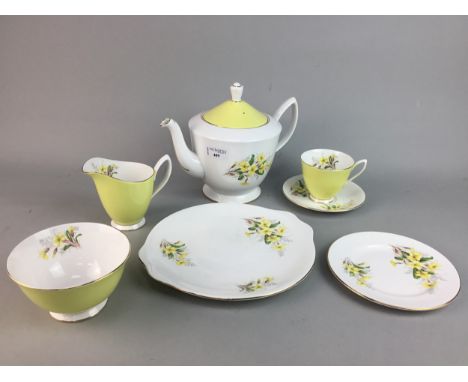 ROYAL ALBERT FLORAL &amp; GILT TEA SERVICE