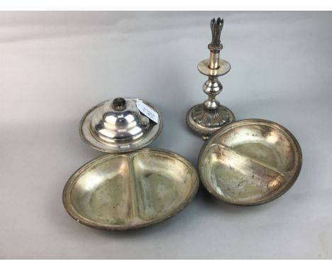 LOT OF SILVER PLATED WARE, including Hotel ware and flatware