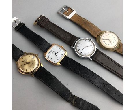 GROUP OF GENTLEMAN'S WRIST WATCHES, including Timex, Kronotron, and Oris, on straps