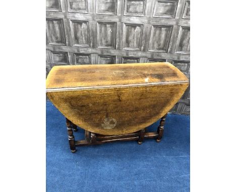 REPRODUCTION OAK GATE LEG BREAKFAST TABLE, by Tichmarsh &amp; Goodwin, 140cm x 110cm