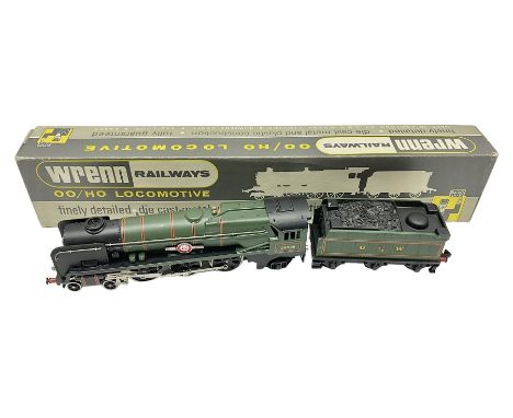 Wrenn '00' gauge - Rebuilt Bulleid Pacific Merchant Navy Class 4-6-2 locomotive 'Clan Line' No.35028 in GW Green; boxed with 