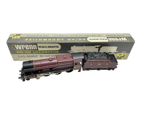 Wrenn '00' gauge - Class 6P (Royal Scot) 4-6-0 locomotive 'Royal Scot' No.6100 in LMS Maroon; smoke deflectors present but no