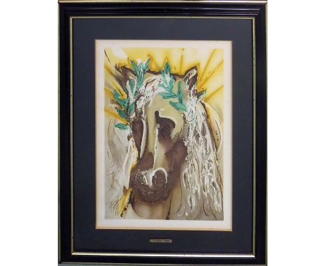 SALVADOR DALI 'Cheval de Printemps' lithograph,  certificate verso, 56cm x 37cm, framed. 
