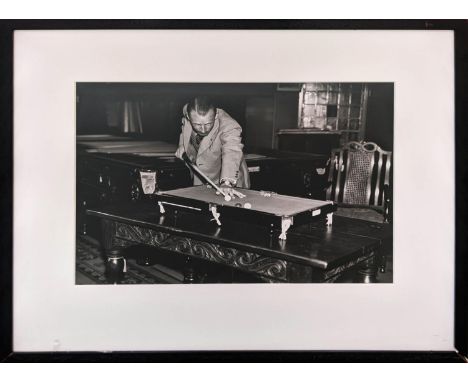 CHARLES HEWITT 'Don Bradman Playing Miniature Billiards at Thurstons, London, 1934', silver gelatin archival fibre print, Get