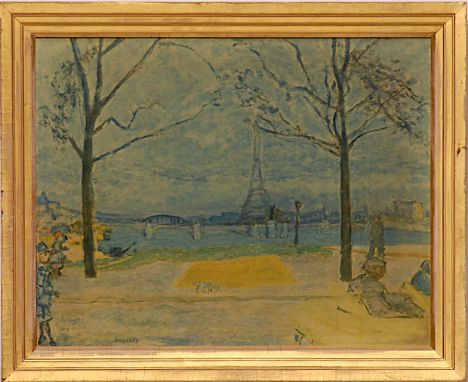 PIERRE BONNARD 'Paris', offset lithograph, signed in the plate, 45cm x 58cm, framed and glazed. 