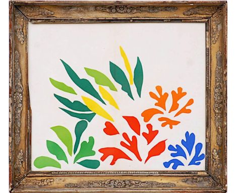 HENRI MATISSE 'Acanthes', original lithograph from the 1954 edition after Matisse's cut-outs, 28cm x 34cm, framed and glazed.