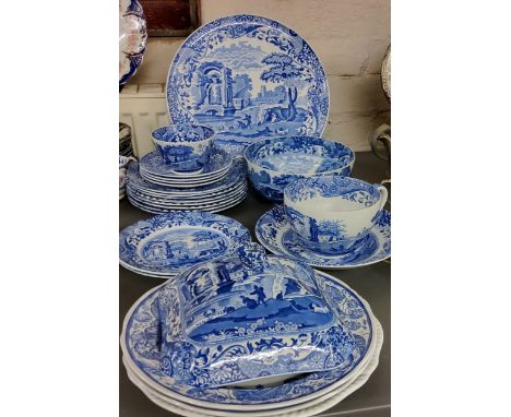 A Spode Italian Pattern serving plate;&nbsp; other Spode Italian pattern, breakfast cup and saucer, bowl, dinner plates, tea 