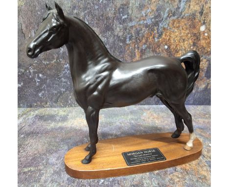 A Beswick Connoisseur model, of a Morgan Horse, Tarrayall Maestro, Multiple Grand Champion Stallion owned by Ms A Conner, ova