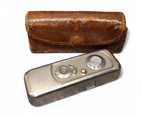 A Minox VEF Riga Sub-Miniature Camera, 1937, 3-tooth,&nbsp; serial no. 04258, with Minostigmat f/3.5 15mm lens, body, complet