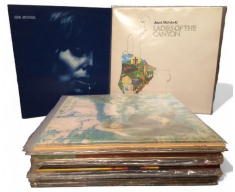 Joni Mitchell vinyl Lps - Joni Mitchell K44051, matrix K 44051 A1; Ladies of the Canyon K44085, matrix K44085 A1; Blue, K4412