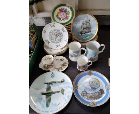 Fourteen The Royal Horticultural Society Chelsea Flower Show plate, 1981 - 1995, certificates;&nbsp; &nbsp;six Royal Worceste