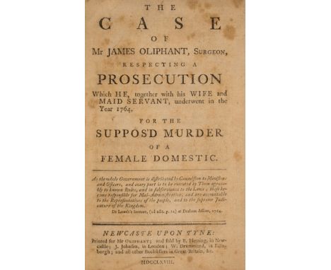 Servants.- Laws concerning Masters and Servants, second edition, with initial advertisement leaf, contemporary calf, rubbed, 