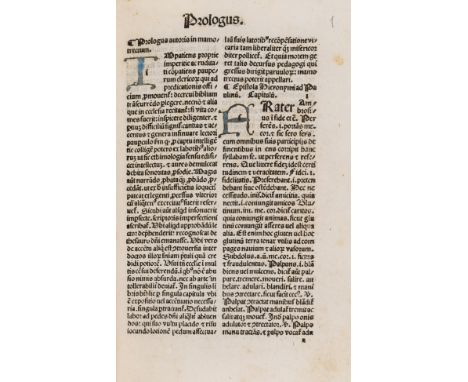 Marchesinus (Johannes) Mammotrectus super Bibliam, collation: A-C8 a-z [et] [con] [tur]8 [rum]10, double column, 218 ff. (of 