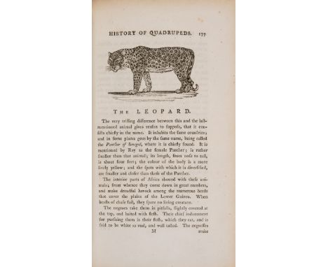 Bewick (Thomas) A General History of Quadrupeds, first edition,  wood-engraved title-vignette, illustrations and vignettes by