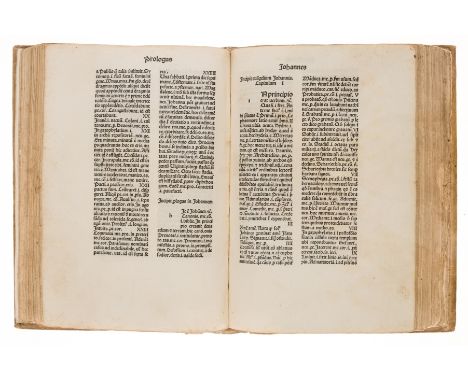 Marchesinus (Johannes) Mammotrectus super Bibliam, collation: a-y8 1-68 7 A10 B C8, 259 ff. (of 260, lacking C1), A1 blank, 3