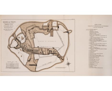 NO RESERVE Turkey.- Schliemann (Dr. Henry) Troy and its Remains; a Narrative of Researches and Discoveries made on the Site o