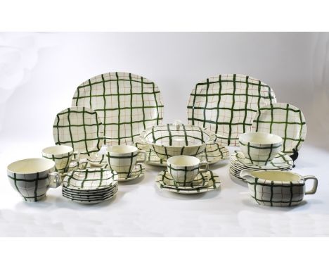 Midwinter Stylecraft Pottery comprising 33 Assorted Pieces Homeweave Green Pattern
