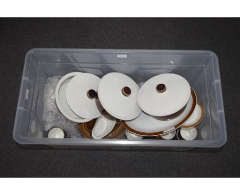Poole Pottery Part Dinner Service Comprising Tureens, Plates, Cups, Saucers etc