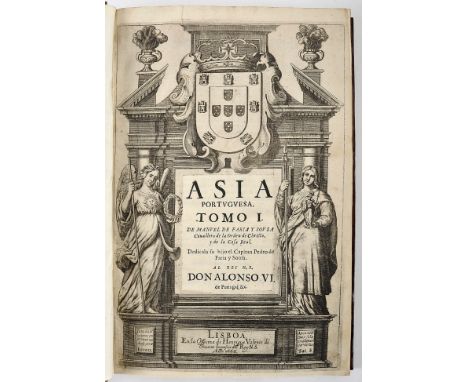 SOUSA, Manuel de Faria e.- ASIA | PORTVGVESA. | TOMO I. [II &amp; III] | DE MANUEL DE FARIA, Y SOUSA | Cavallero de la Orden 