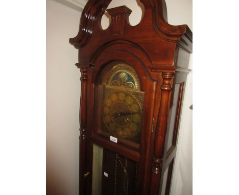 Similar German longcase clock with glazed pendulum window