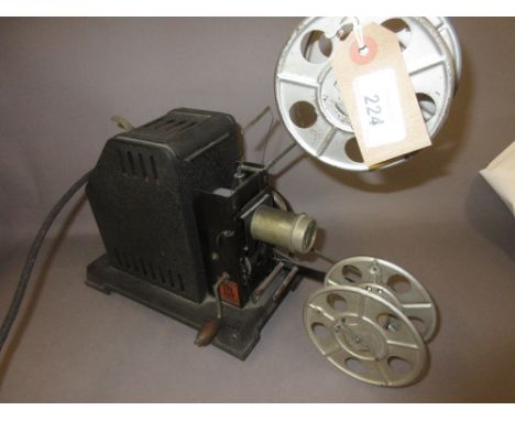 Hand operated reel to reel projector