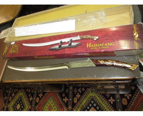 The Lord of the Rings reproduction collector's edition ' Sword of Arwen-Hadhafang ' by United Cutlery Brands in original box