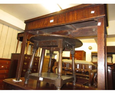 George III mahogany rectangular fold-over card table on square cut chamfered supports