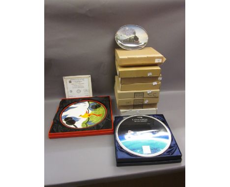 Bradford Exchange Clarice Cliff Centenary Bird of Paradise, Limited Edition in original box, a similar Concorde plaque and a 