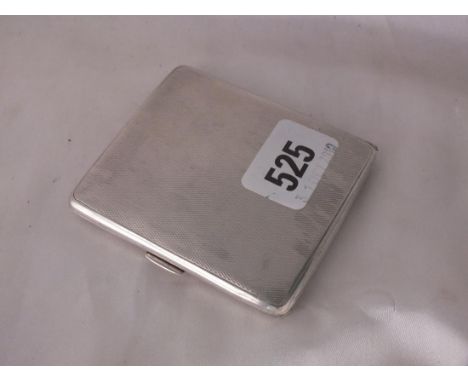 Engine turned cigarette case, 3” high Lon by C &amp; C 72g.   