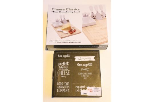 cheese round ITEMS set UNBOXED AND and TO CHEESE INCLUDE 5  knife SET KNIFE BOARD PIECE ROUND AND board