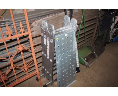 A decorator's ladder and platform