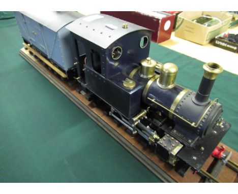 G Scale livestream locomotive with roundhouse boiler system and wagon 