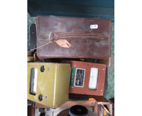 Evershed &amp; Vignoles ohmmeters, cased safety ohmmeter, Universal avometer 