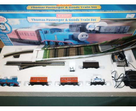 Hornby Thomas the Tank Engine 'Thomas Passenger and Goods Train set', boxed including Thomas loco, Annie &amp; Clarabelle car