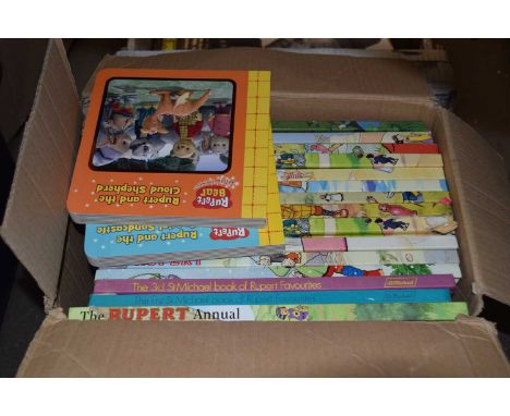 Box of Rupert the Bear annuals