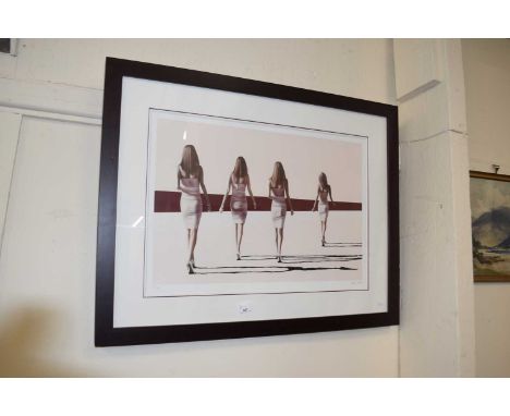 Four women, signed Drew Darcy limited edition print