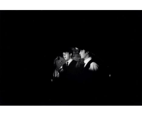 Michael Ward (British, 1929-2011)The Beatles, Paul McCartney, John Lennon, The Cavern Club, 1963gelatin silver print, signed 