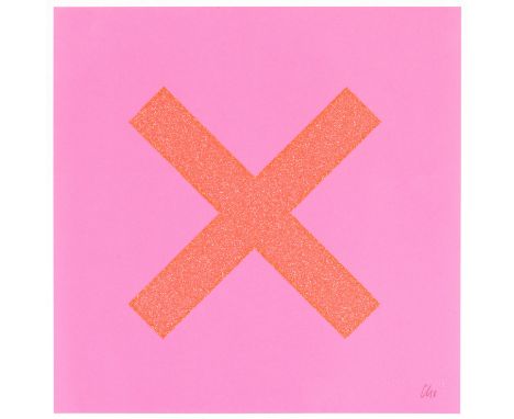 Chris Levine (born 1972)X Marks the Spot 5, 2018 signed with the initials and dated in pencilscreenprint in colours with glit