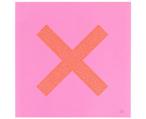 Chris Levine (born 1972)X Marks the Spot 5, 2018 signed with the initials and dated in pencilscreenprint in colours with glit