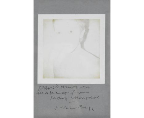 Edward Bell (British)David Starts to Make Up For Scary Monsters, 1980polaroid photograph, depicting Bowie from the Scary Mons