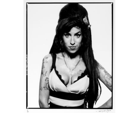 Terry O'Neill (British, 1938-2019)Amy Winehouse, London, 2008, printed latersilver gelatin print, signed and numbered 9/50 by