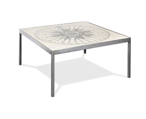 Danad Design (1958-1962) and Tom Adams (American, 1926-2019)Compass Table, circa 1960 laminate table top designed by Tom Adam