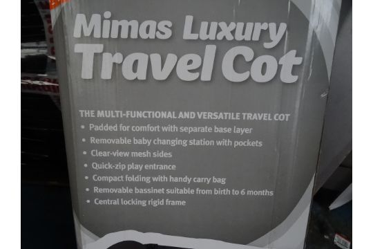 mimas luxury travel cot