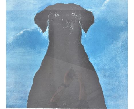 Gianni Penati ( Italian 20th Century ) Rare limited edition phototype process print entitled ' Black Labrador ' Printed in li