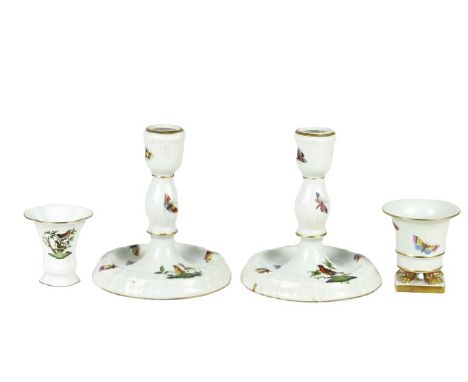 Herend Hungary hand painted. Sizes vary. No piece taller than 8 in. Immaculate Conditions. Please note that all sales are fin