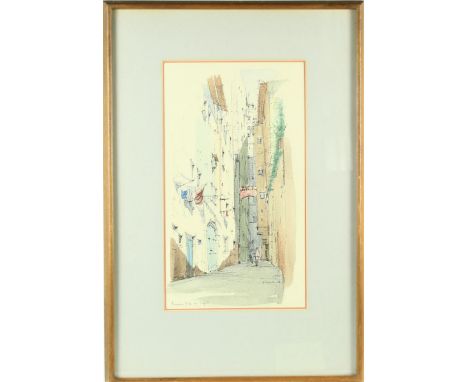 Signed, titled and dated. Overall size: 22 x 15 in. Sight size: 13 3/4 x 7 3/4 Please note that all sales are final and no re