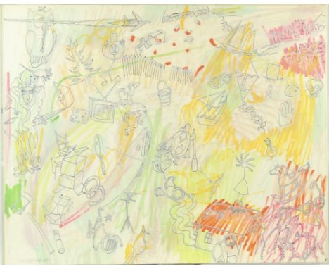 Mixed Media by Ivan Madrakots signed and dated in the lower left. He was a teacher for 40 years at the San Francisco Art Inst