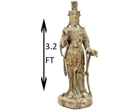 Wood Carved. As is. Size: 38 1/2 x 13 in. Please note that all sales are final and no refunds will be given under any circums